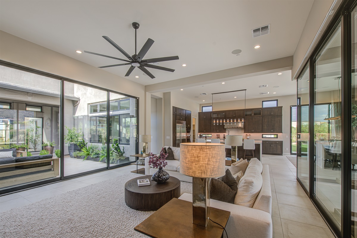 Openness throughout this gorgeous detailed home