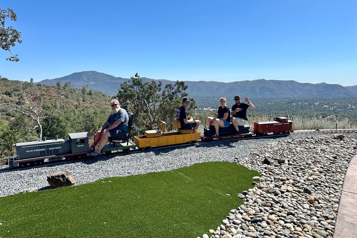 Train ride with guests