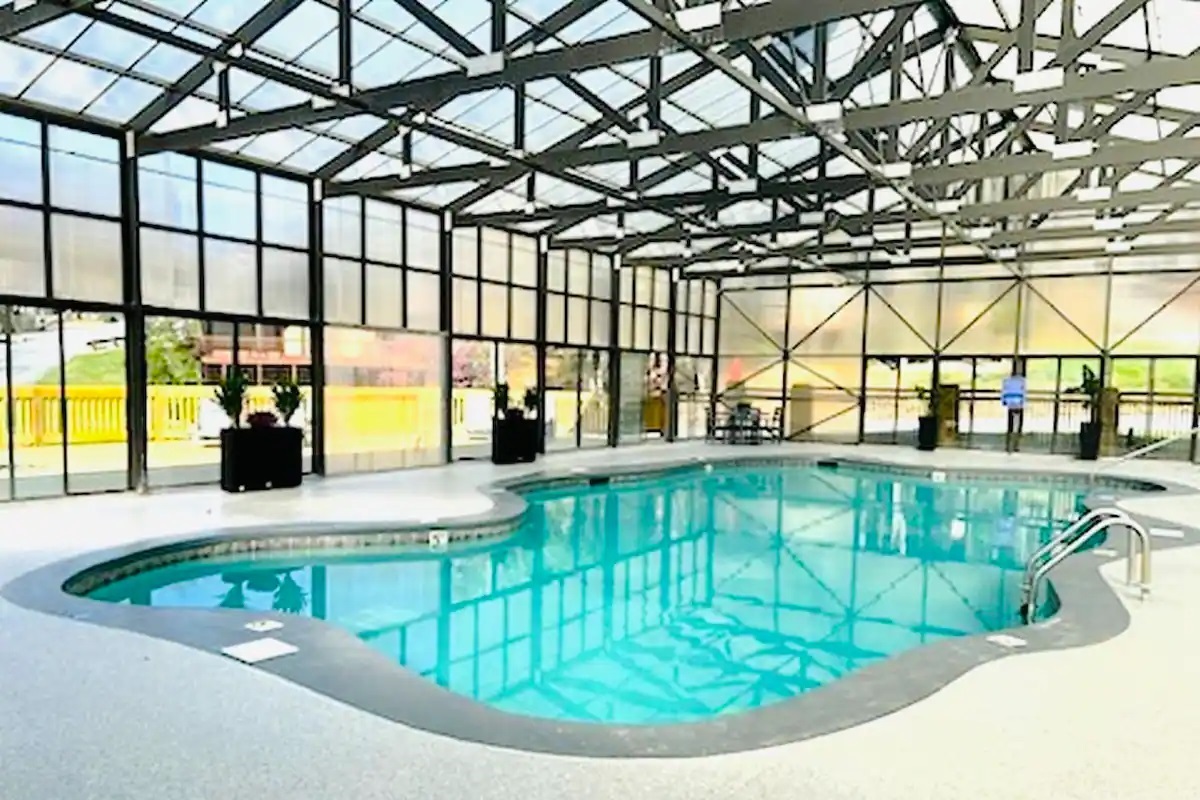 Hidden Springs Resort indoor heated pool available all year round!!!