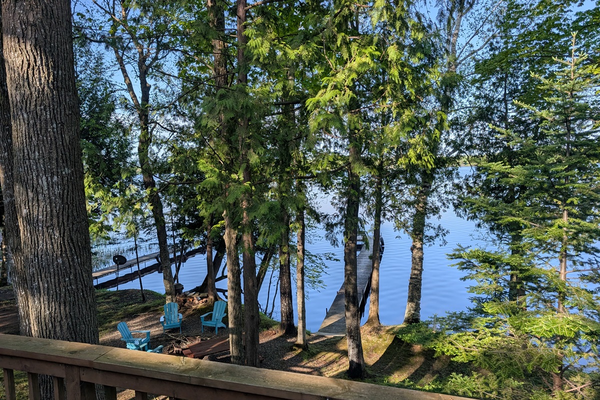 Deck overlooking the lake