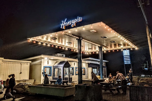 Our local hipster burger joint, 5 minutes drive