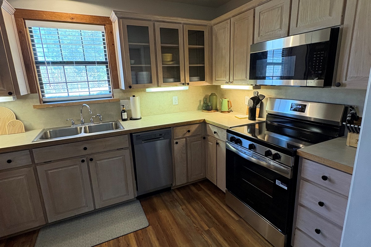 Kitchen with new appliances
