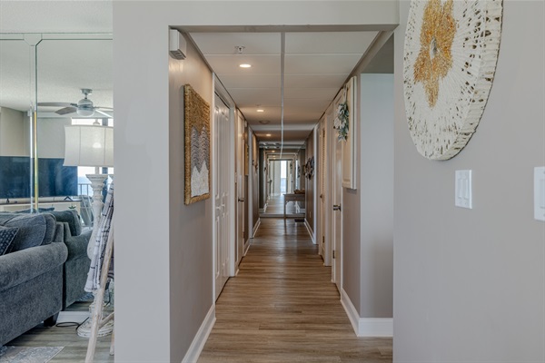 Hallway to bedrooms