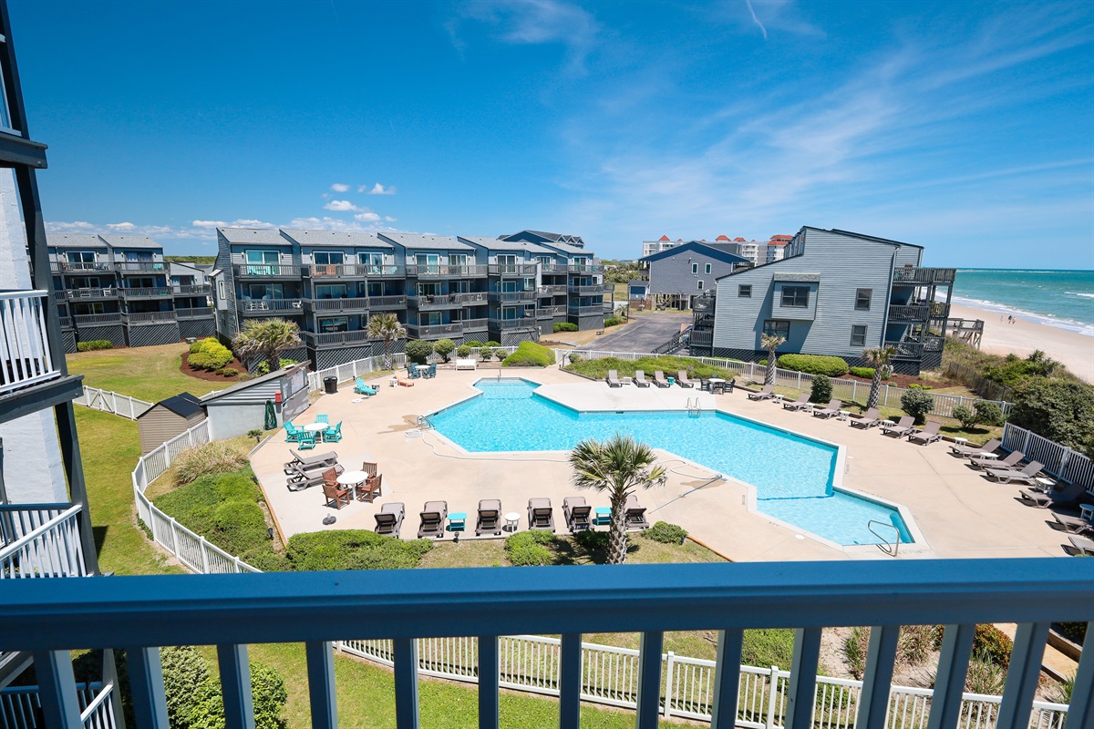 Pool views from the balcony