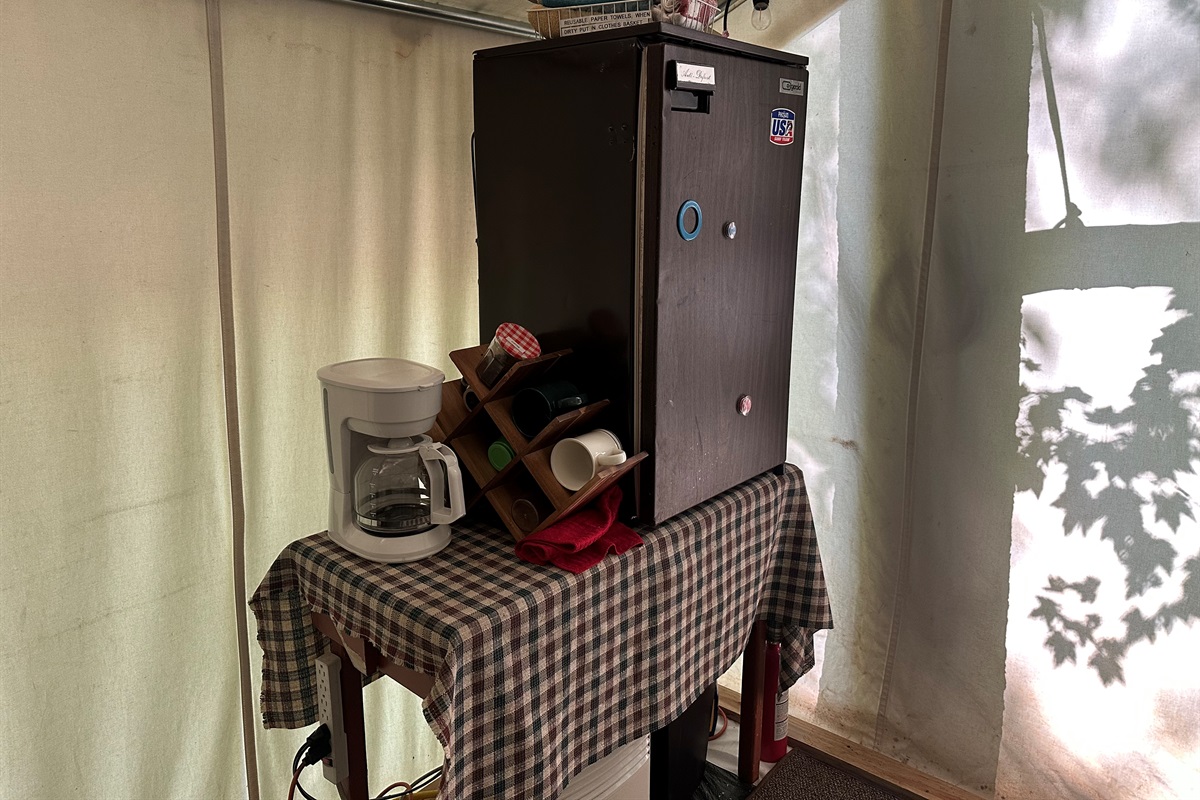 Refrigerator and coffee pot