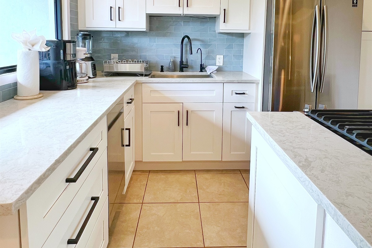 A stunning kitchen that makes meal prep feel effortless.