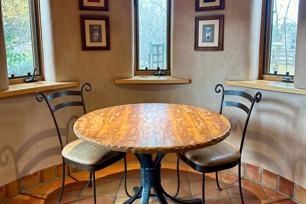 breakfast nook, perfect for morning coffee and bird watching