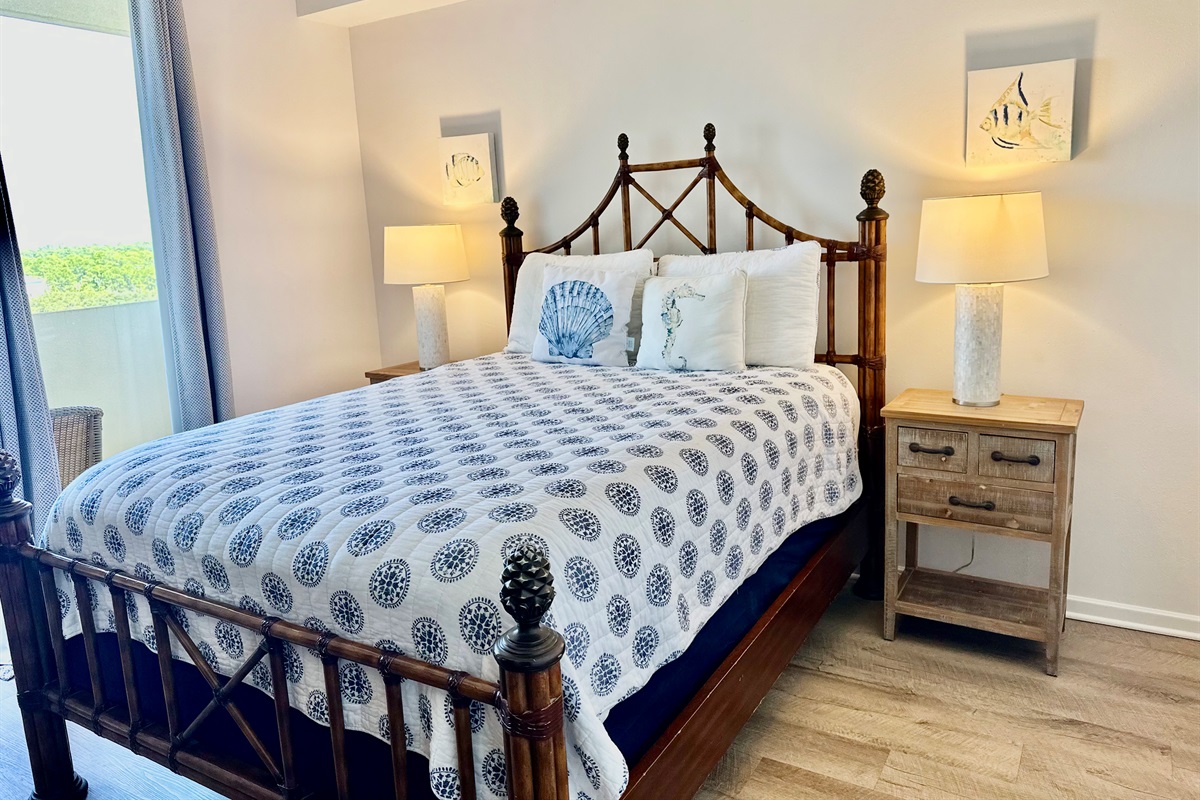 Our second bedroom has a queen sized bed...