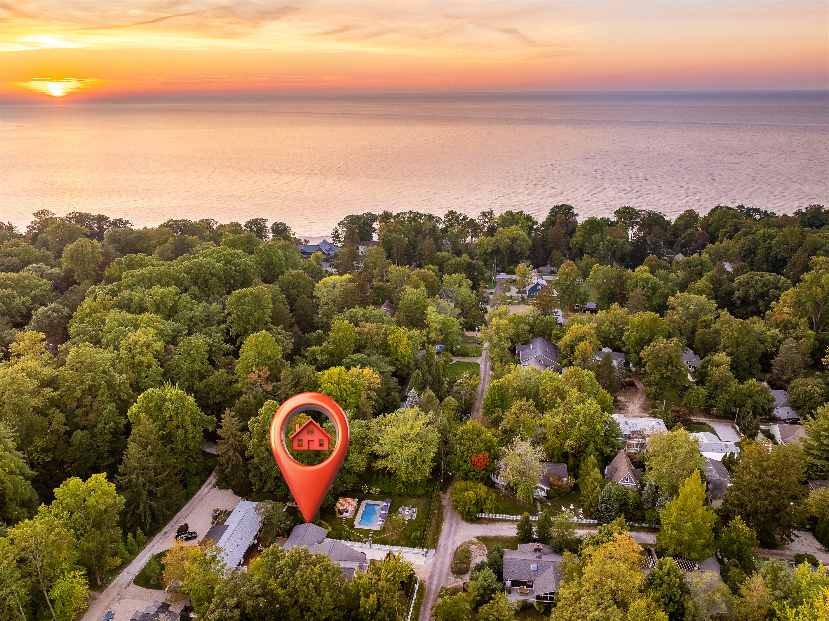 only 8 houses from the beach!