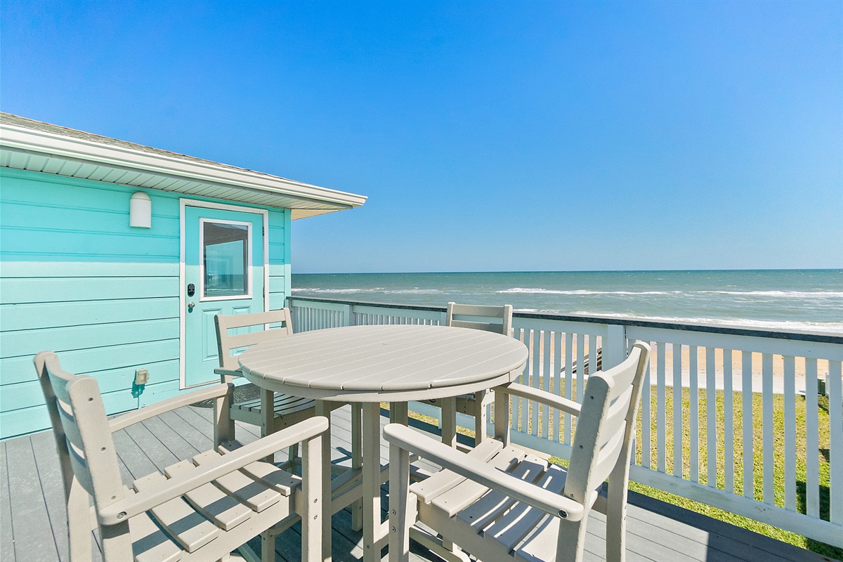 Morning coffee with endless ocean views