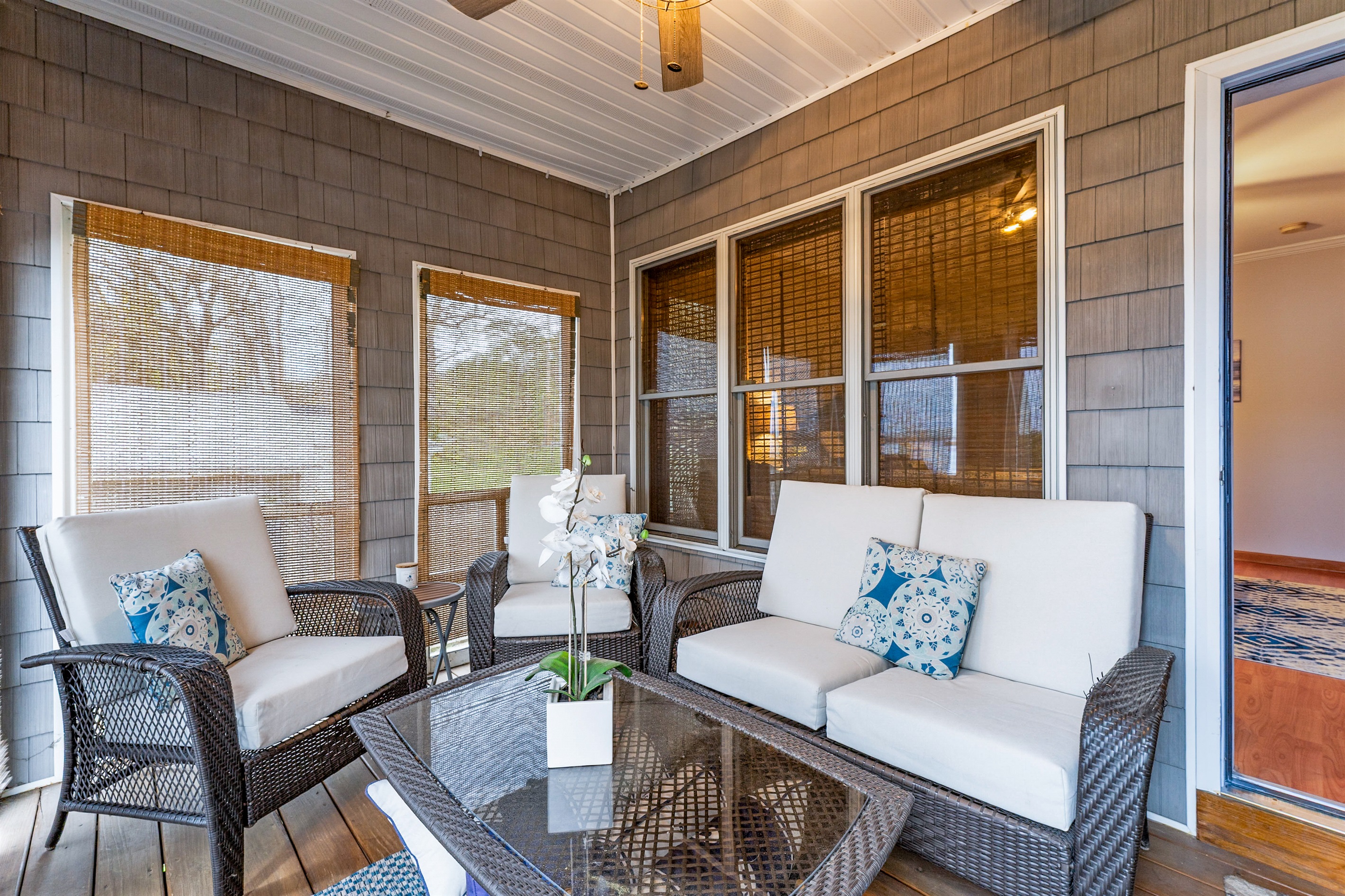 Screen porch off of master bedroom
