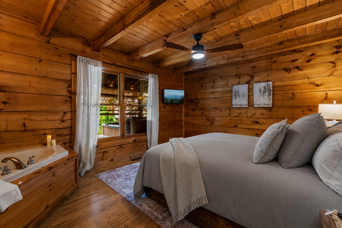 Comfortable sleeping accommodations designed with relaxation in mind.