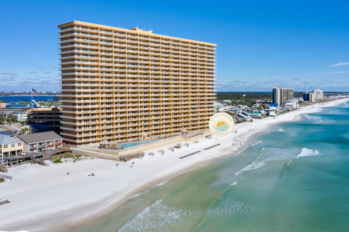 Our Building Treasure Island Resort Directly on the beach