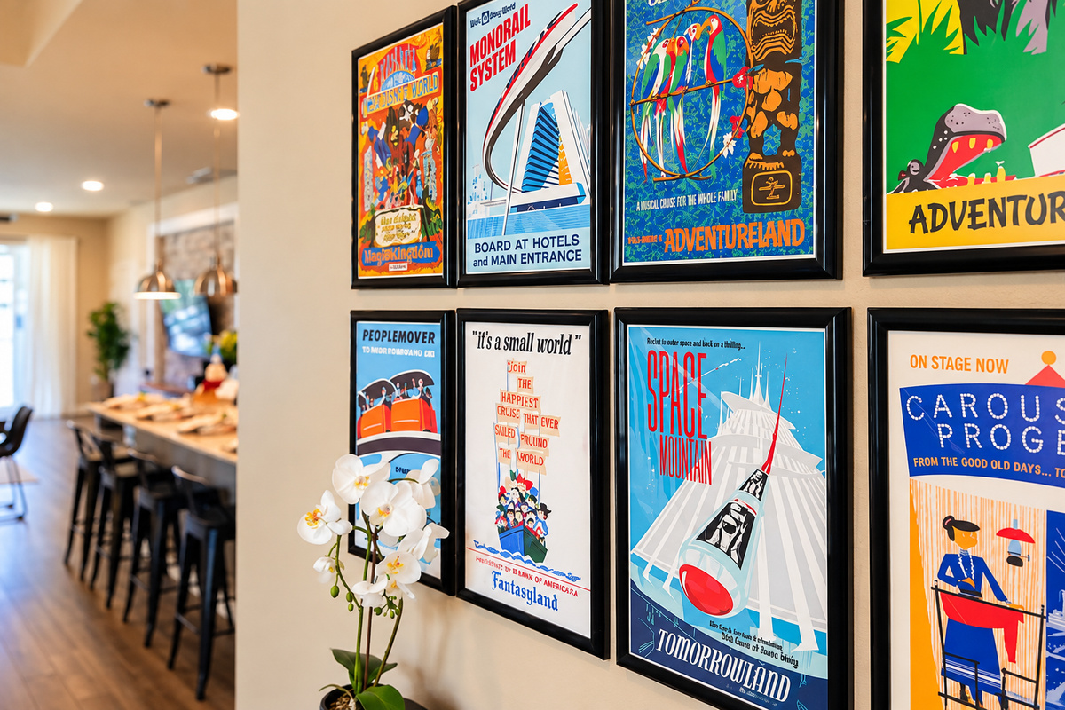 Little Disney touches throughout the house will make your stay more magical.