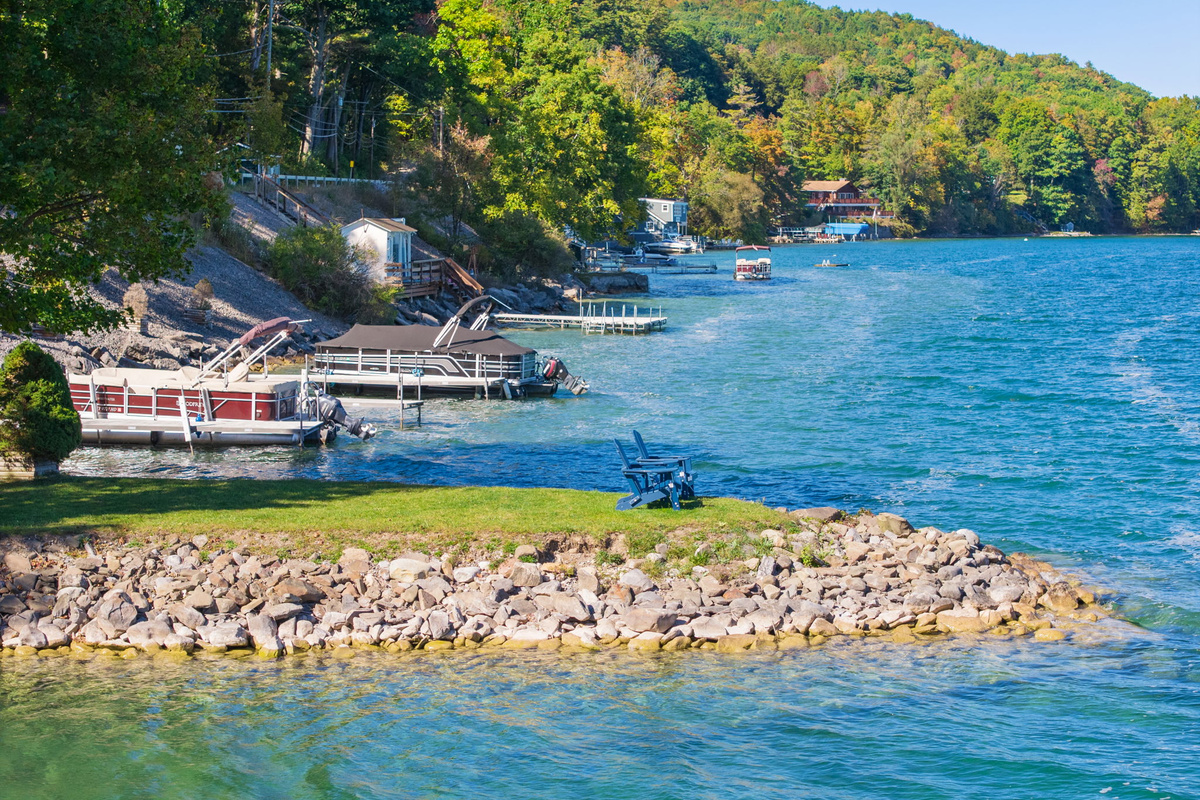 Shared waterfront on Otsego Lake