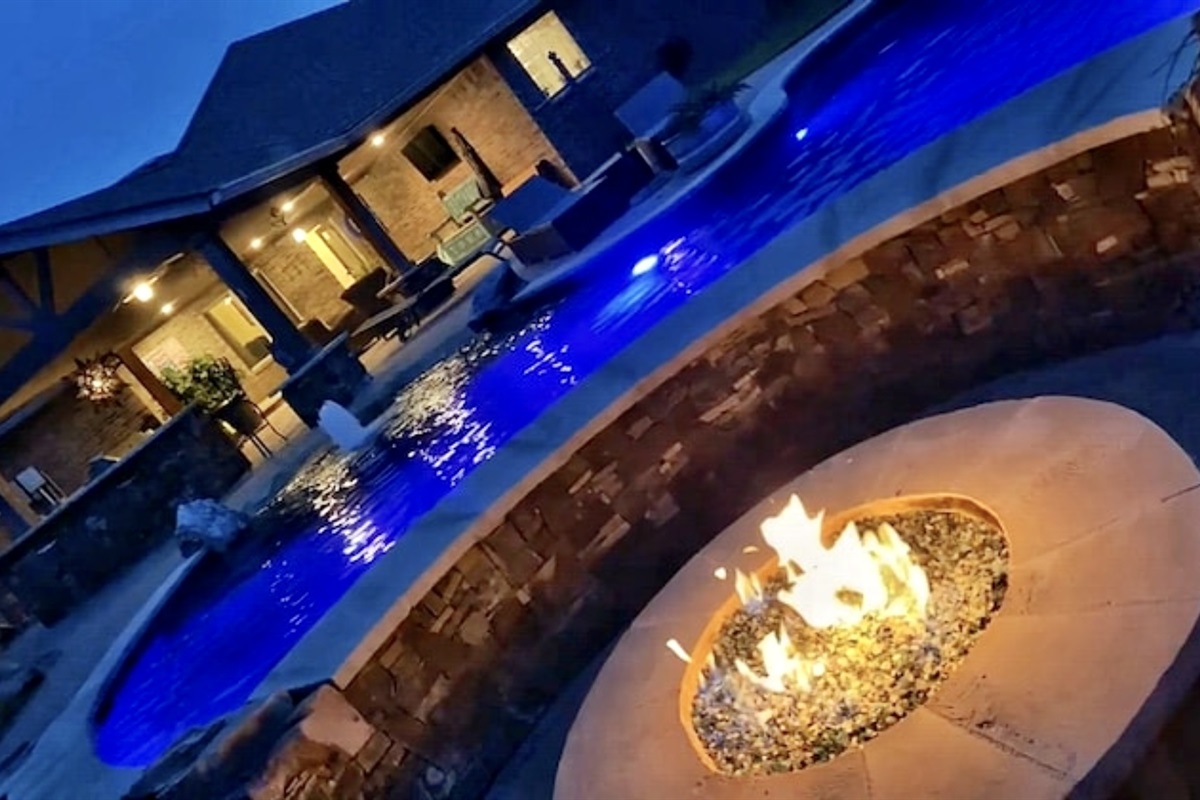 Enjoy a relaxing evening by the fire pit.