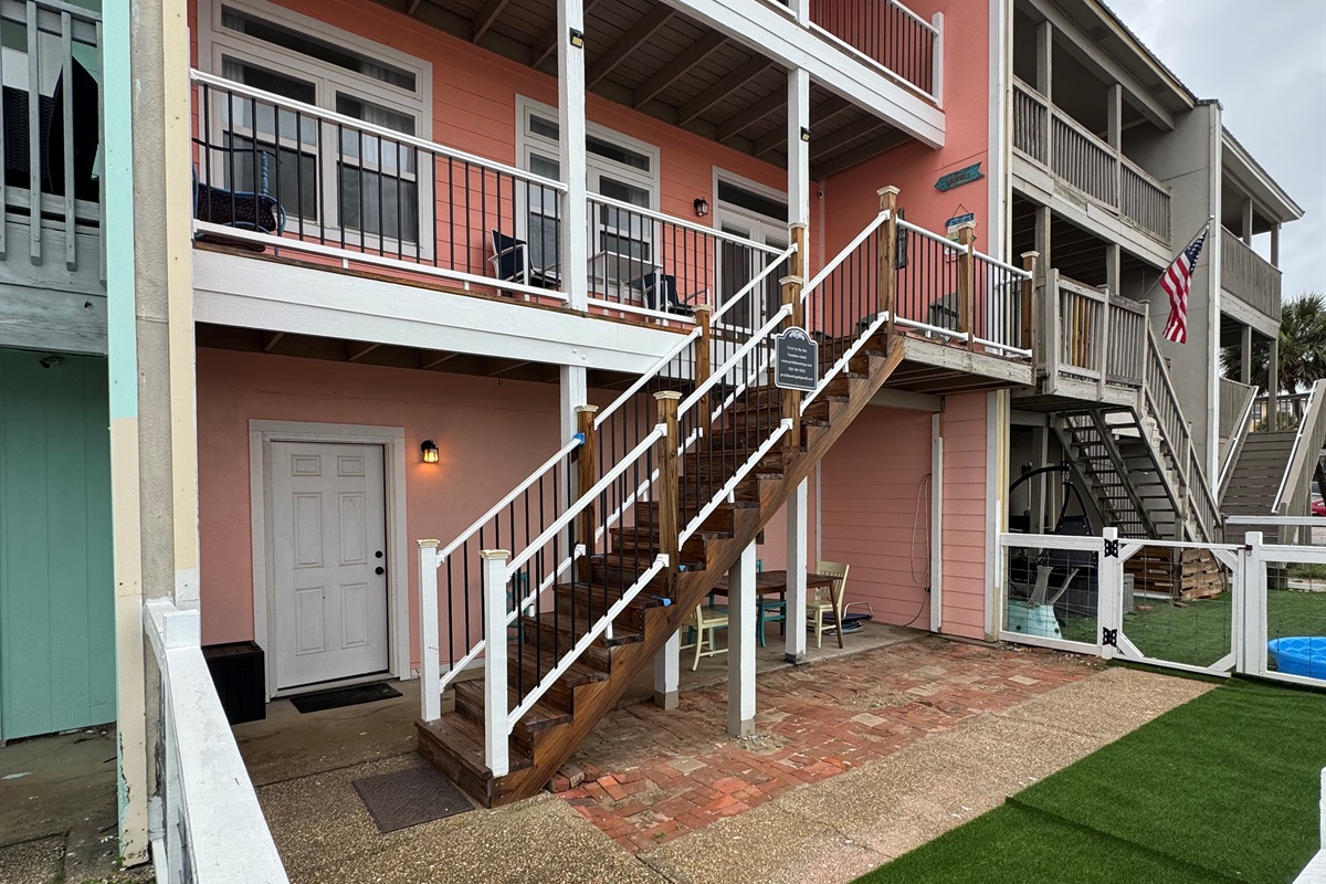 Private fenced in area