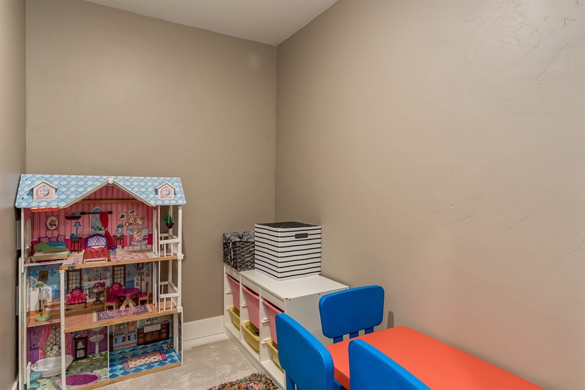 Dedicated kids’ playroom—perfect for keeping little ones entertained