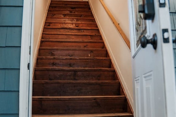 ** note these stairs are steep so please use caution when going up and down