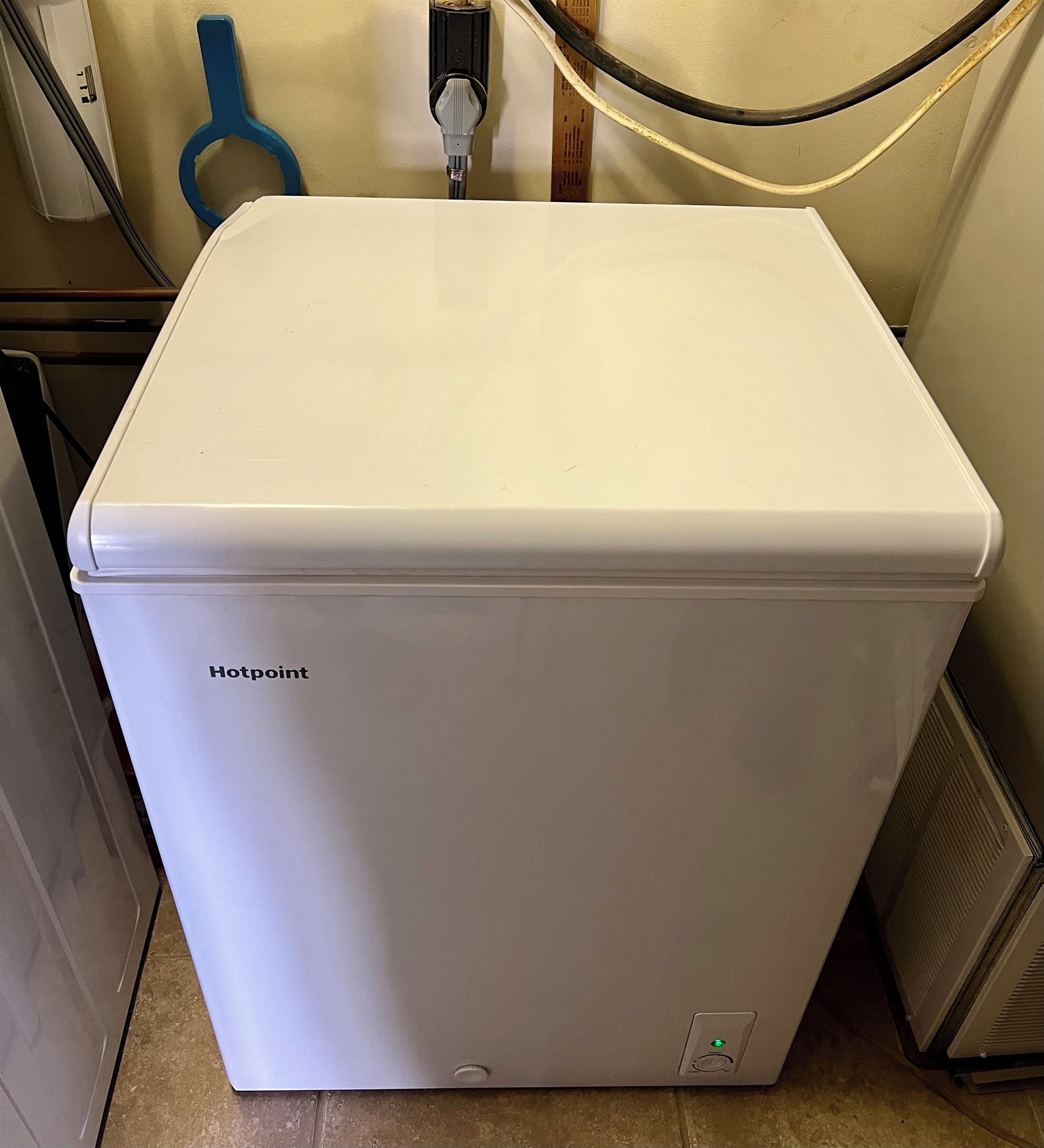 Deep freezer for extra ice bags