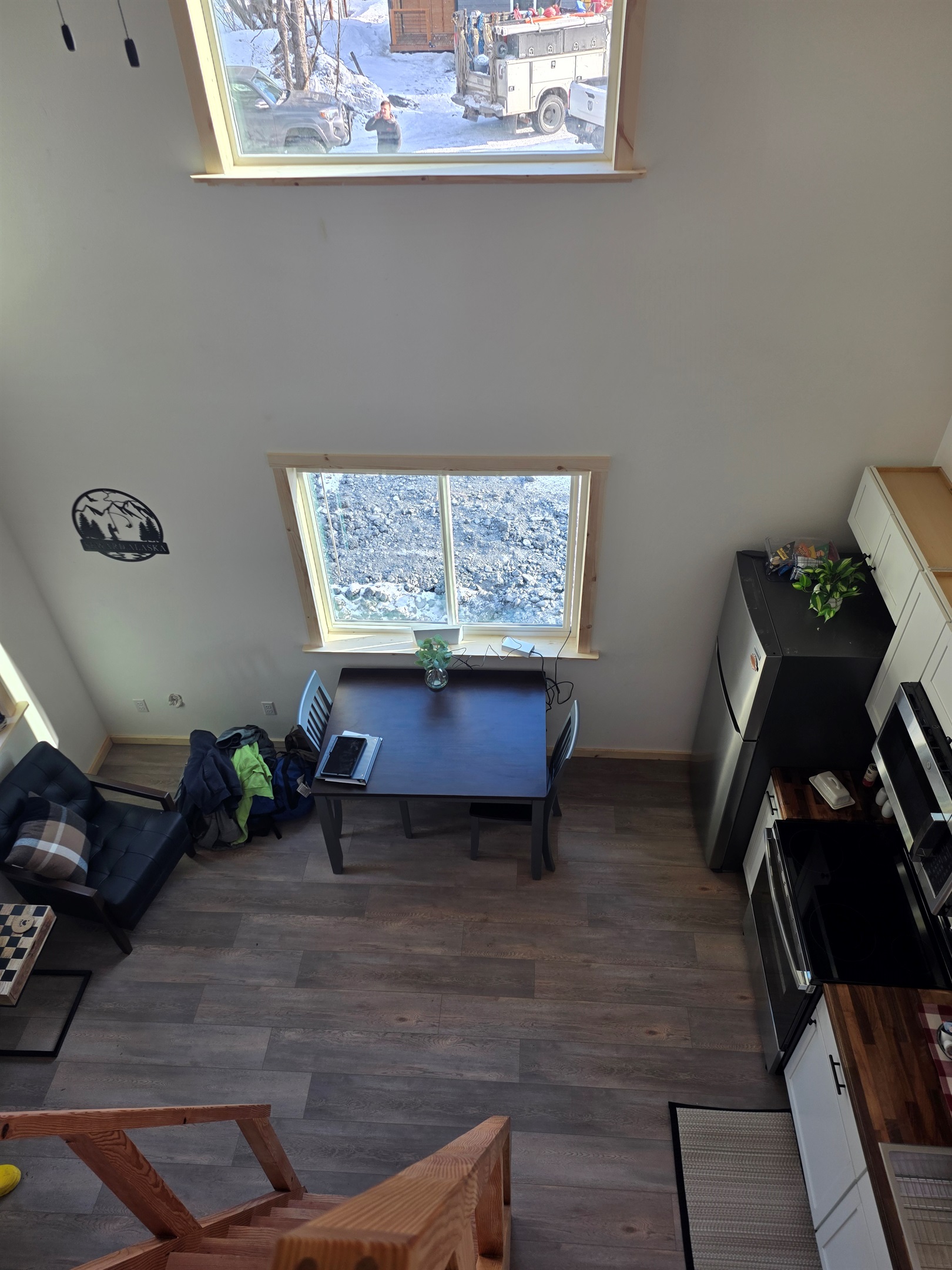 View of main floor from loft.