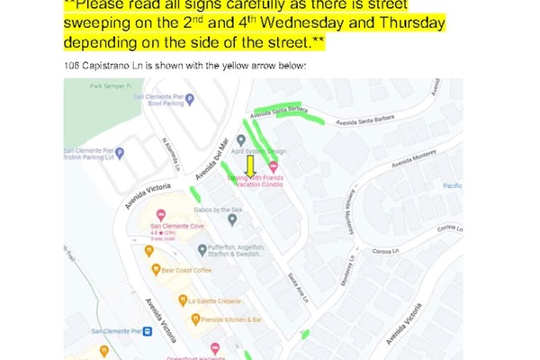 This condo does not have dedicated driveway parking, but guests have always been able to find overnight street parking spots nearby.  We provide this map to help.