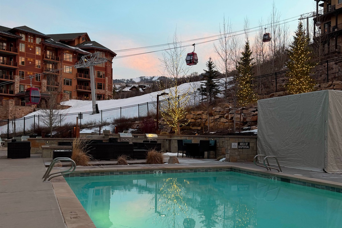 heated pool and hot tubs