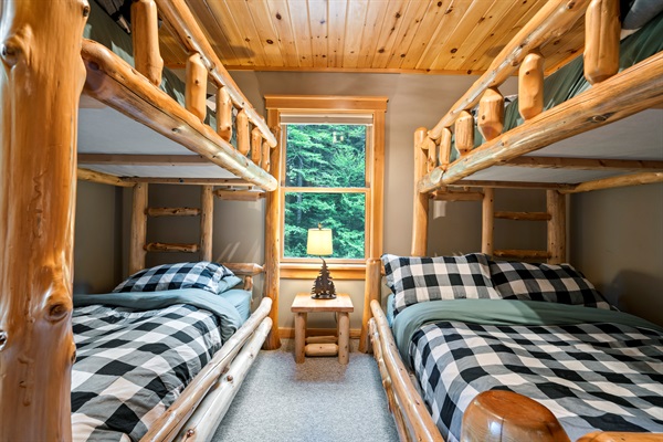 Designed for fun and rest, this bedroom has space to spread out and settle in.