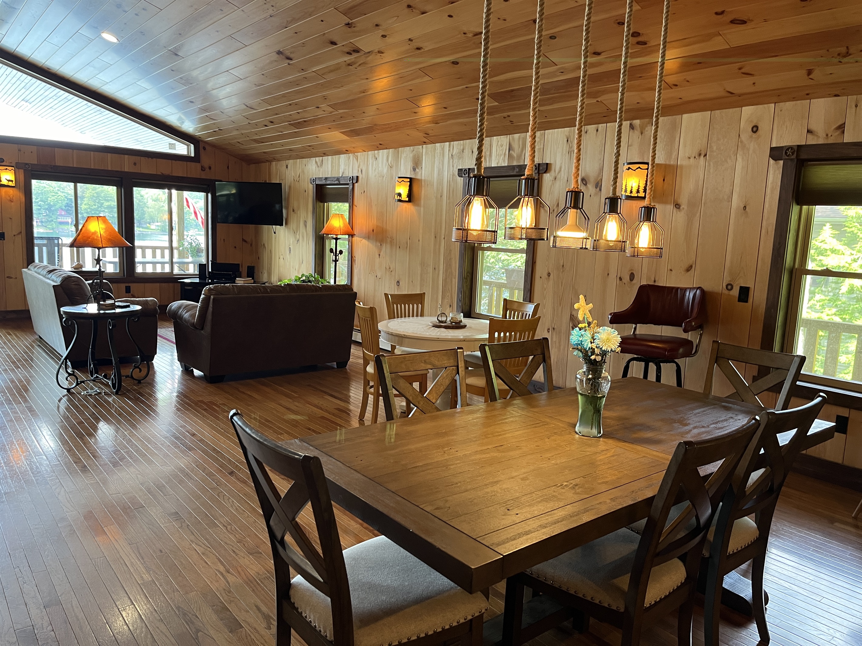 Dining and living area