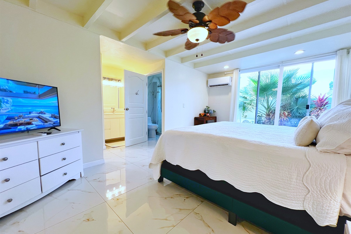 Simple elegance meets functional design for a relaxing, sun-filled stay.