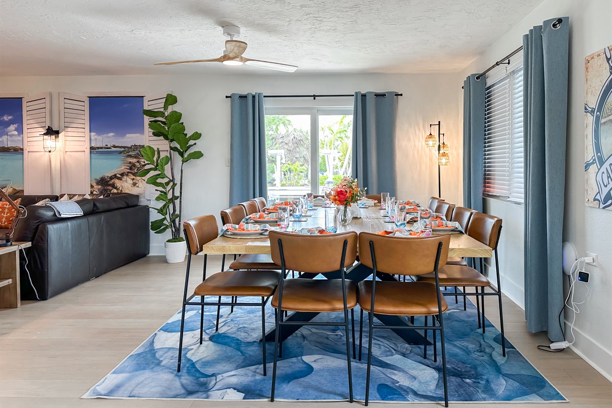 The open concept living space is great for hanging out without feeling crammed.