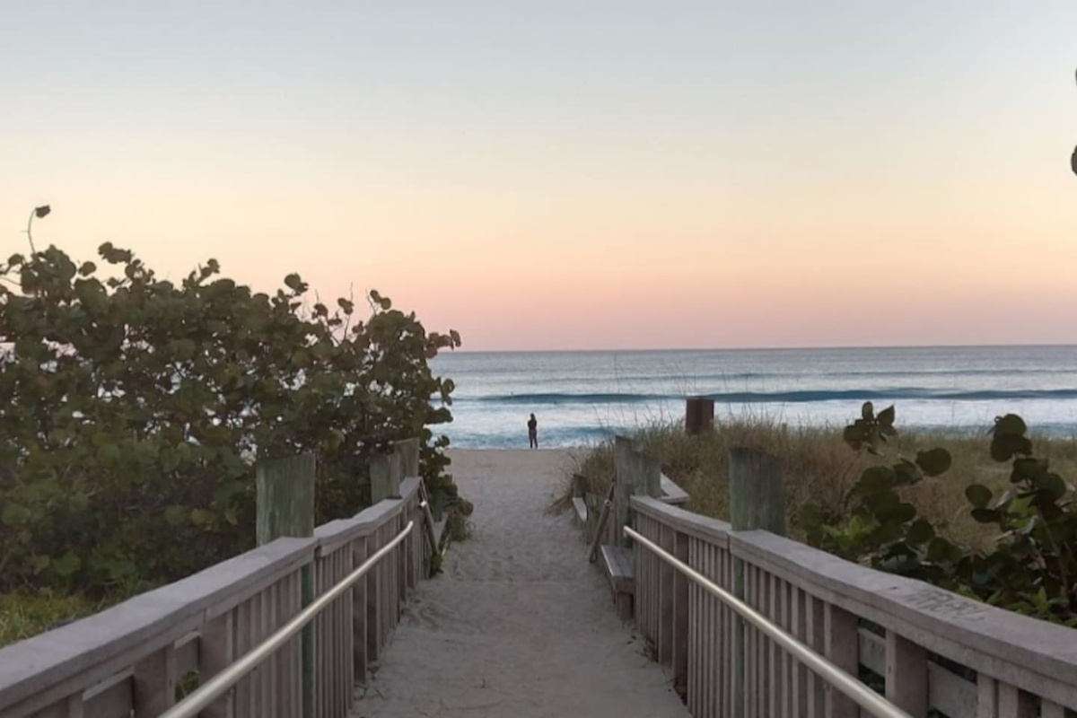 This amazing beach is only  minutes away via walk/ bike or drive.