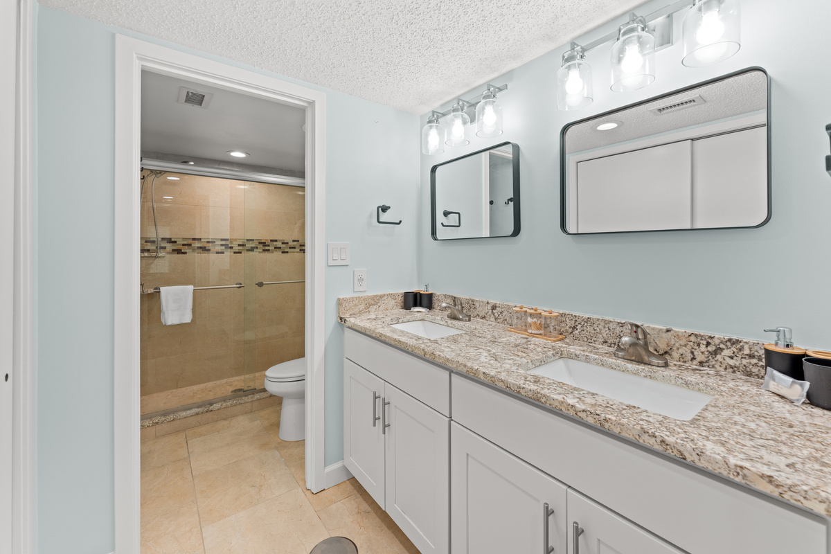Remodeled main bathroom - double sink vanity 
