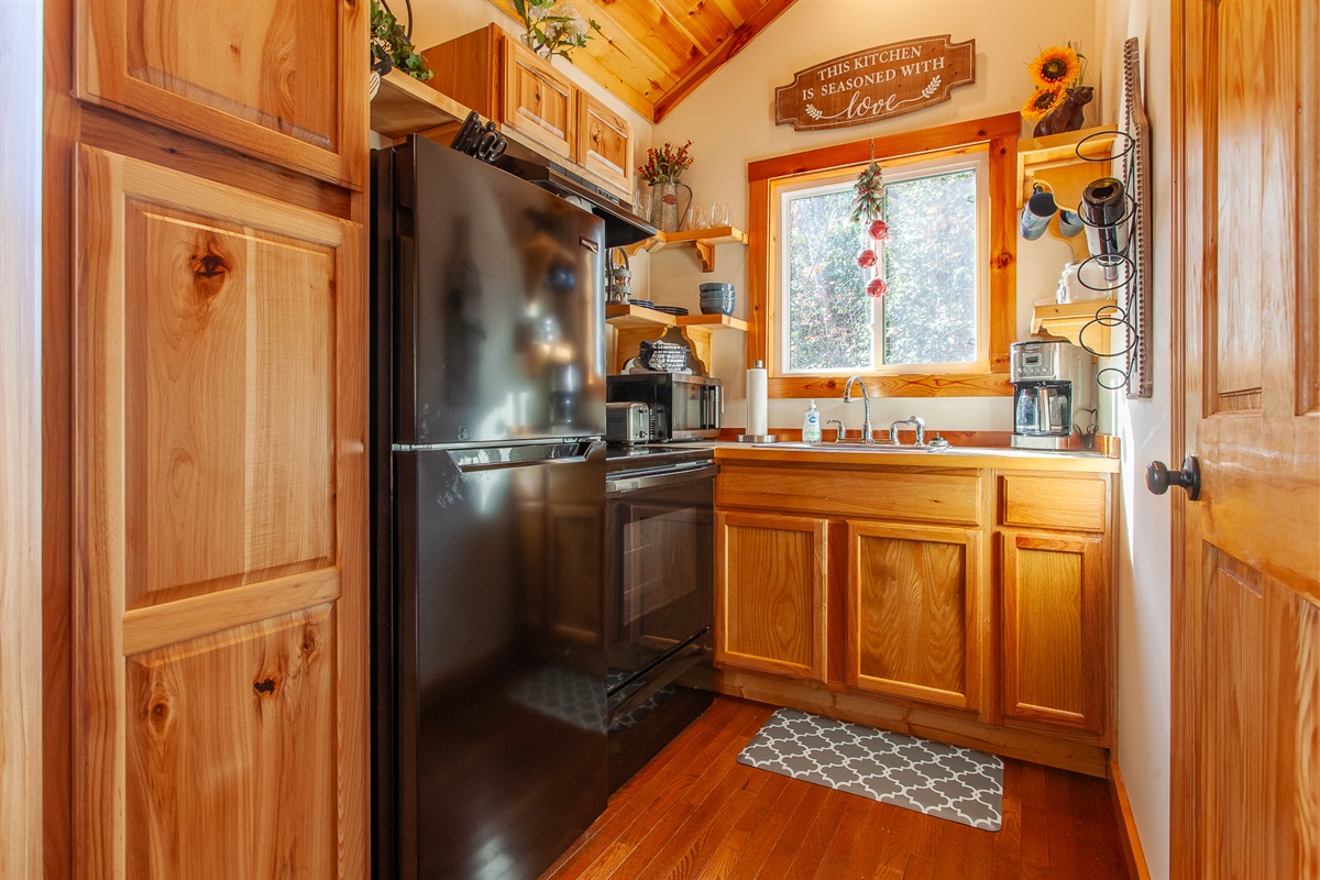 Fully stocked kitchen