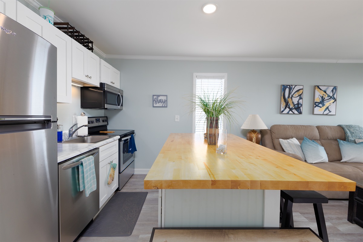 Large kitchen island