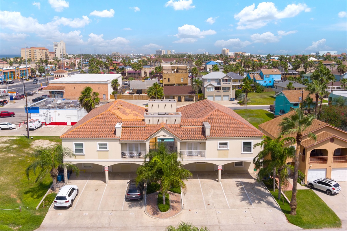 Aerial view of the Ocean Garden Complex