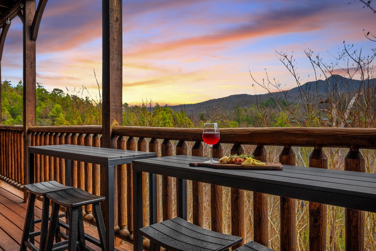 Sip your favorite beverage while enjoying beautiful views