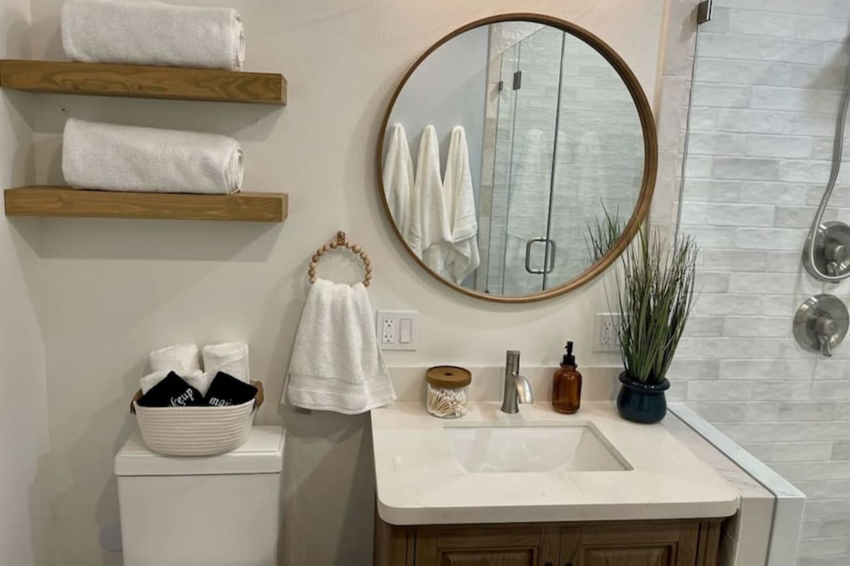 Our bathroom even has a bidet toilet.