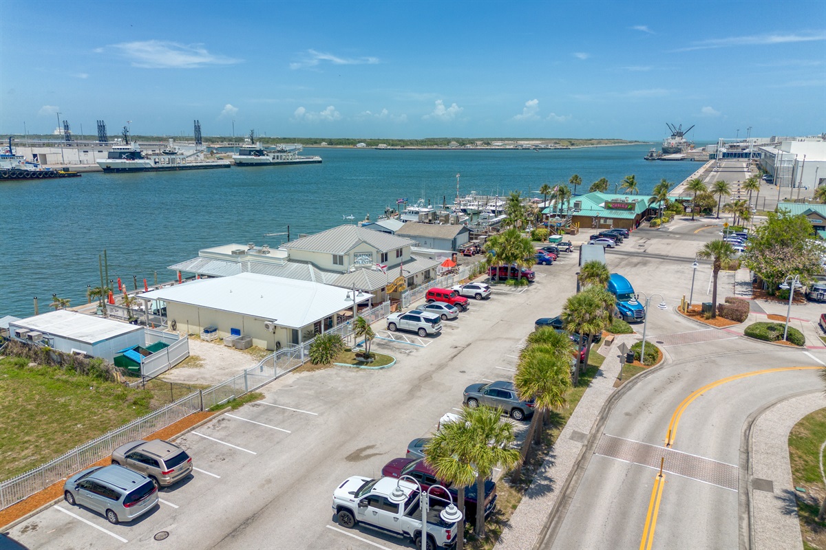 Port Canaveral cruise ship terminal is 2.5 Miles from house.