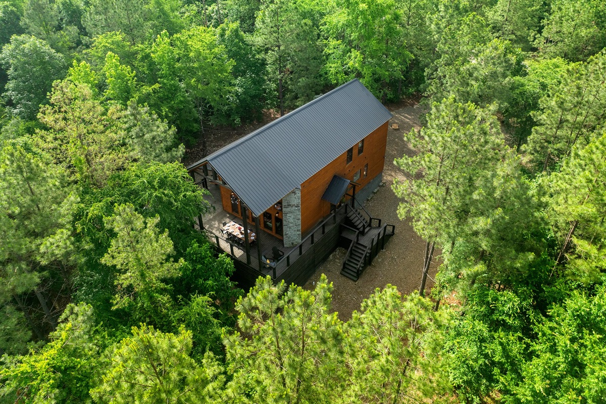 Surrounded by forest with total peace and privacy.