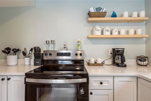 Fully equipped kitchen ready for all your cooking needs