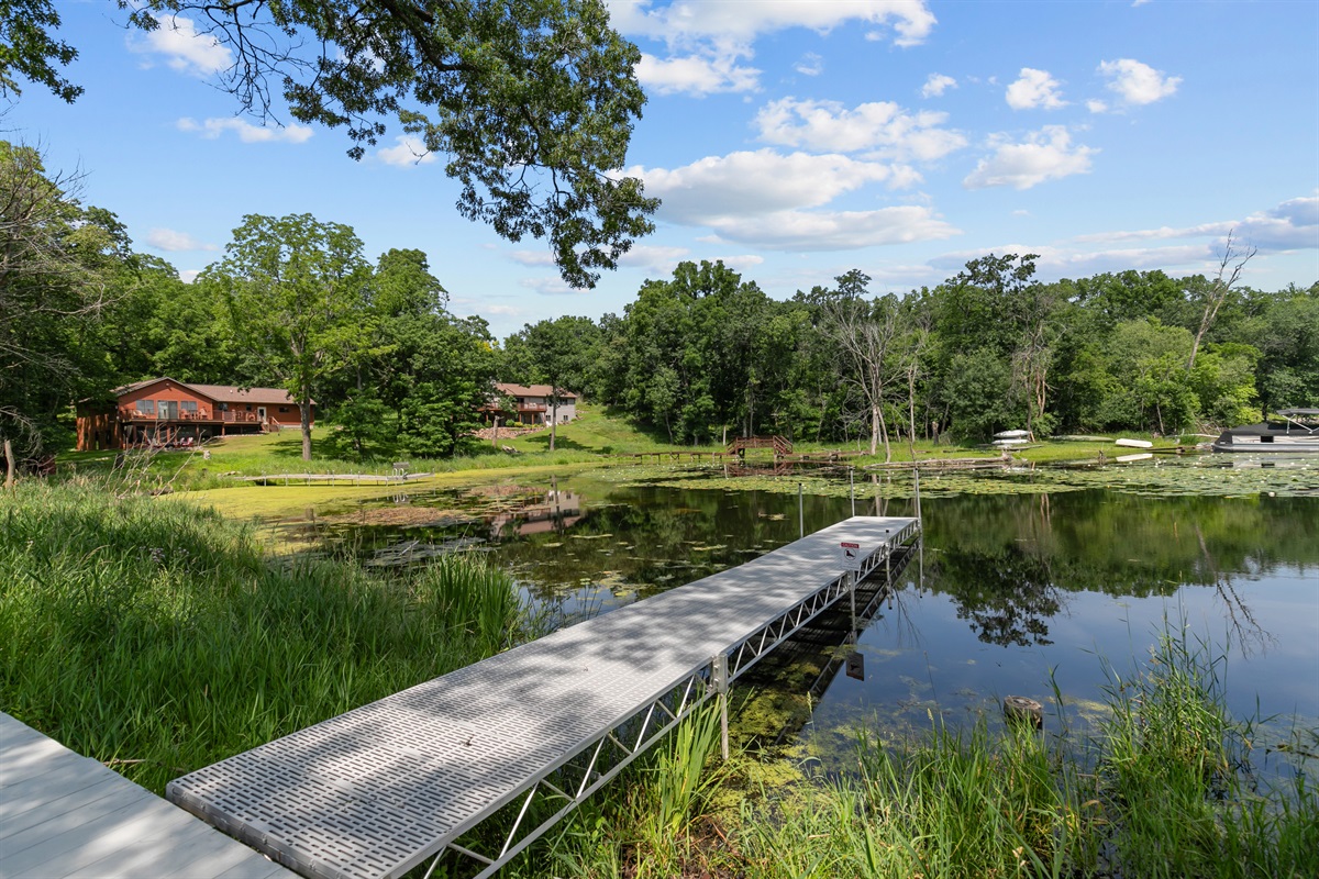 Your private pier awaits—perfect for morning coffee, lake swims, fishing, or just dipping your toes in and enjoying the view.