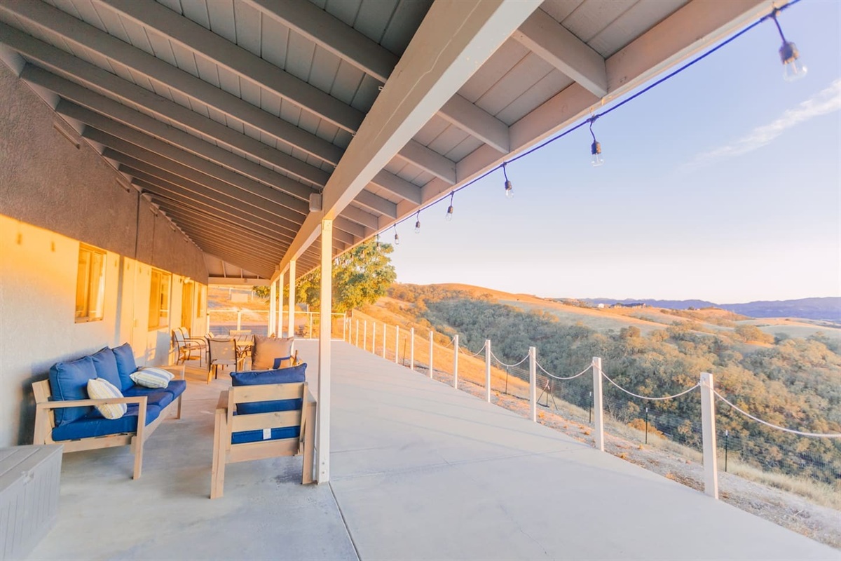 Vista Santa Lucia Patio with propane and charcoal grill, guests get access to all the patios when booking The Casita.