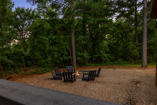 End your day under the stars with warmth and mountain charm.