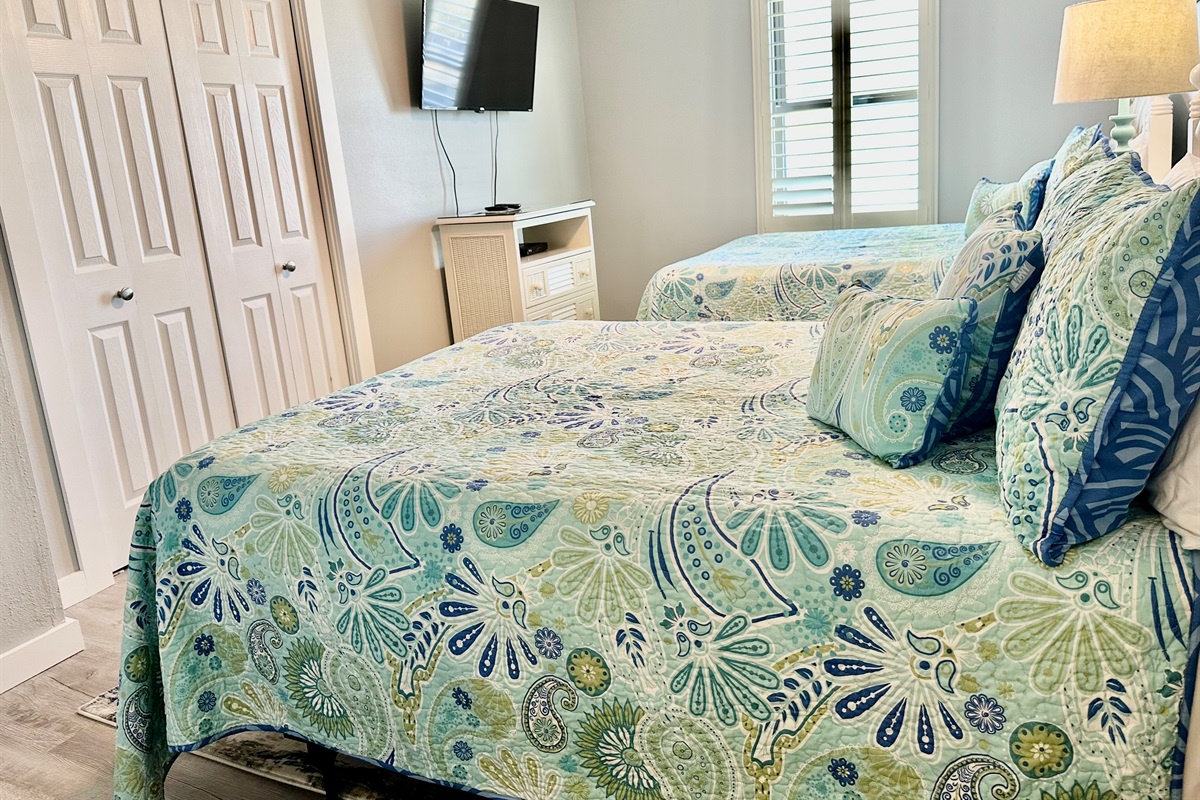 Smart tv & ceiling fan to enjoy!