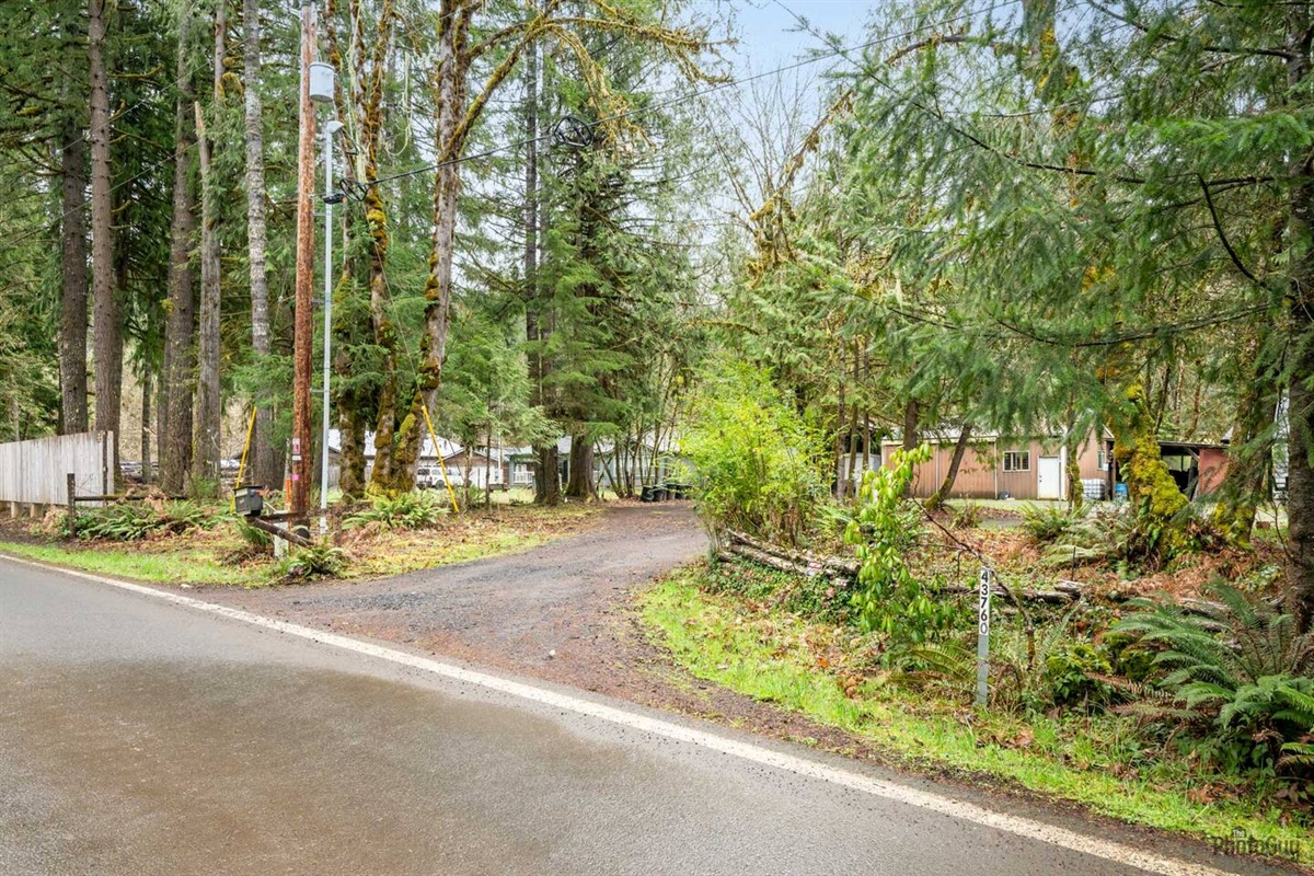 Driveway entrance