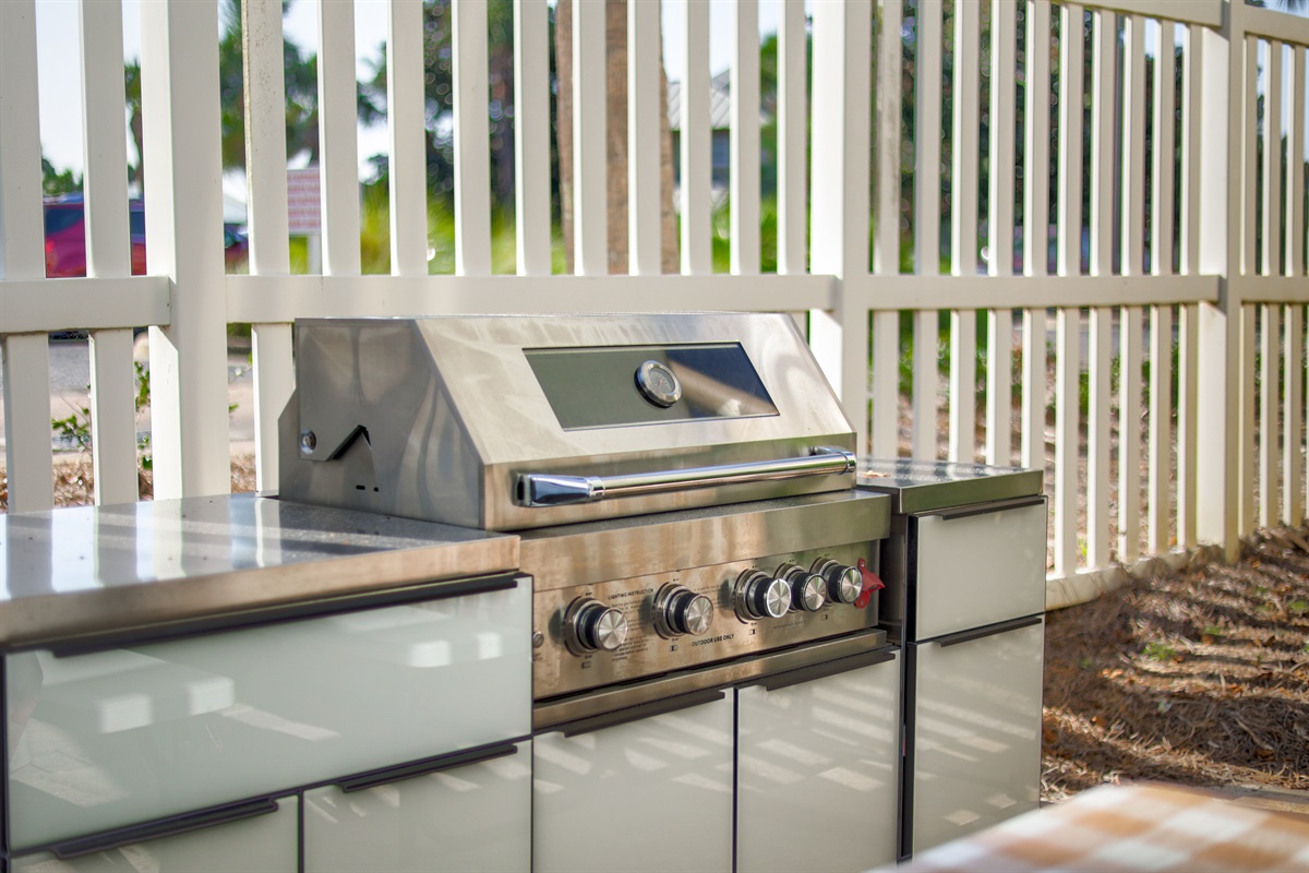 Large Gas Grill by the new Private Pool and Hot Tub (Coming in May 2026)