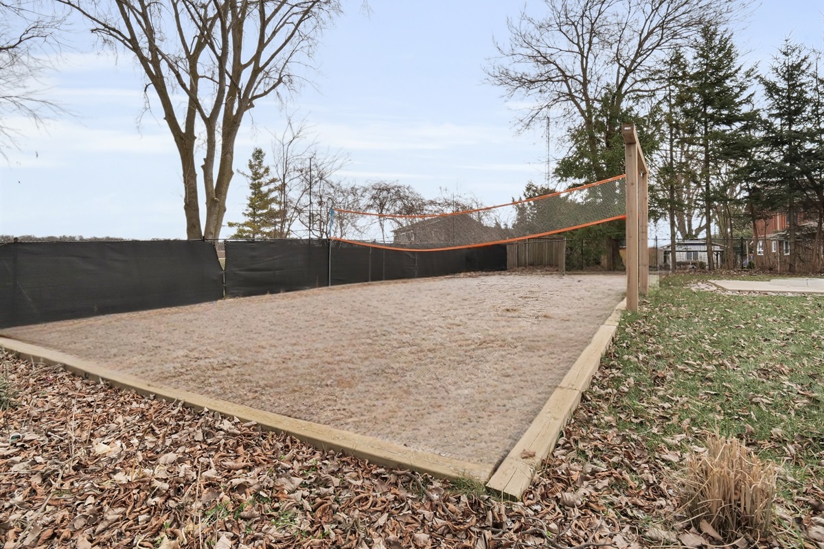     &ldquo;Game on&mdash;your private beach volleyball court ready for family tournaments&rdquo;