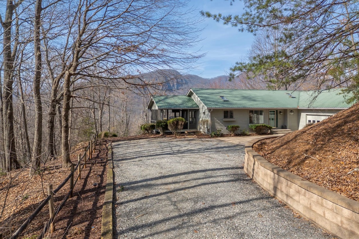 Driveway to the home