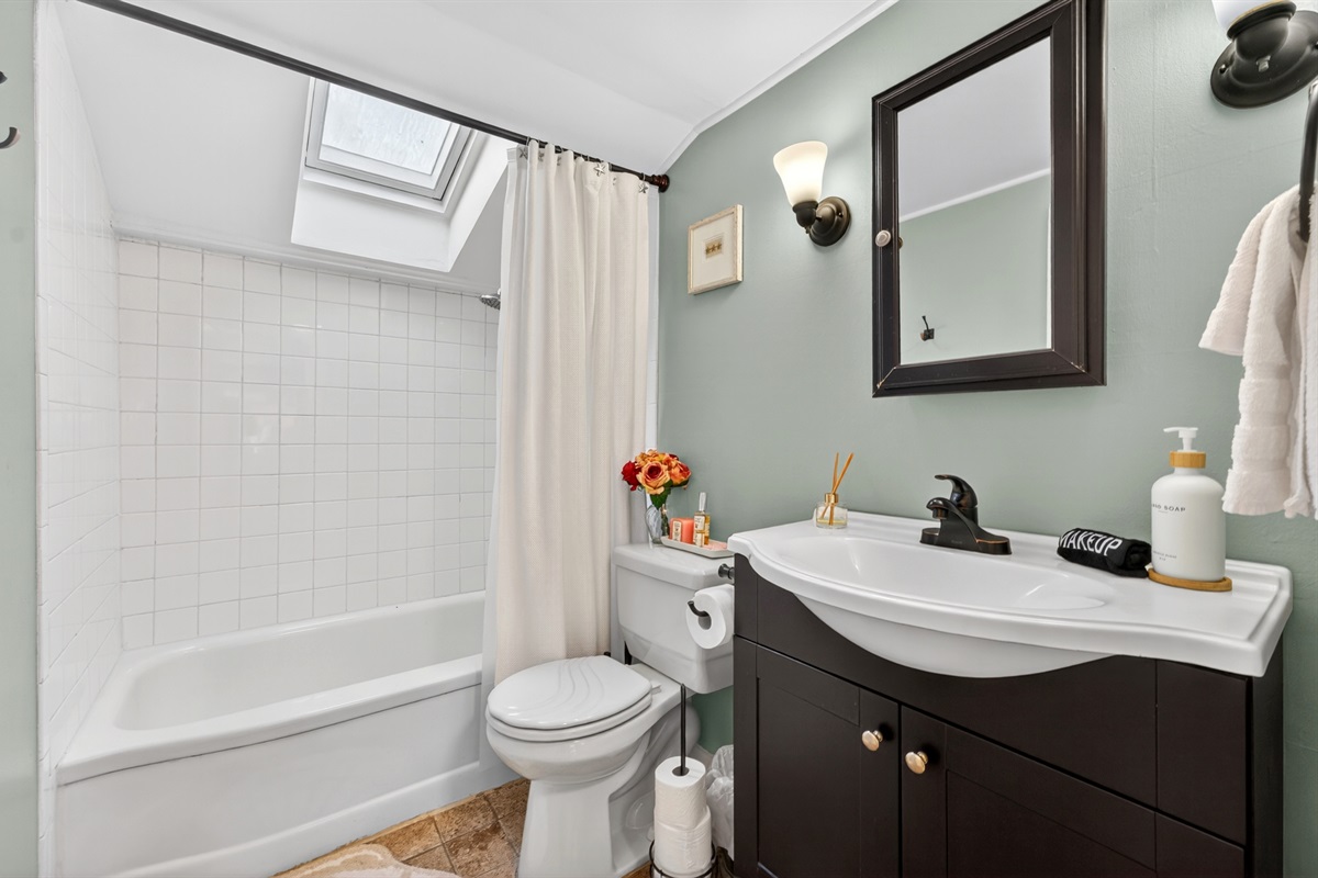 Step into comfort with everything you need for a relaxing soak.